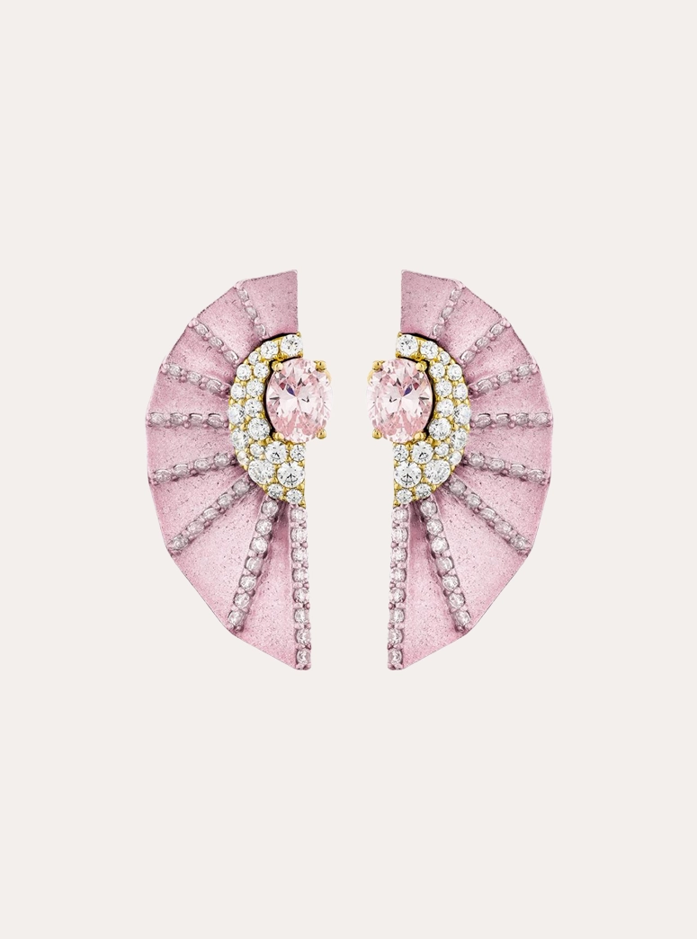Champagne Fächer Earring