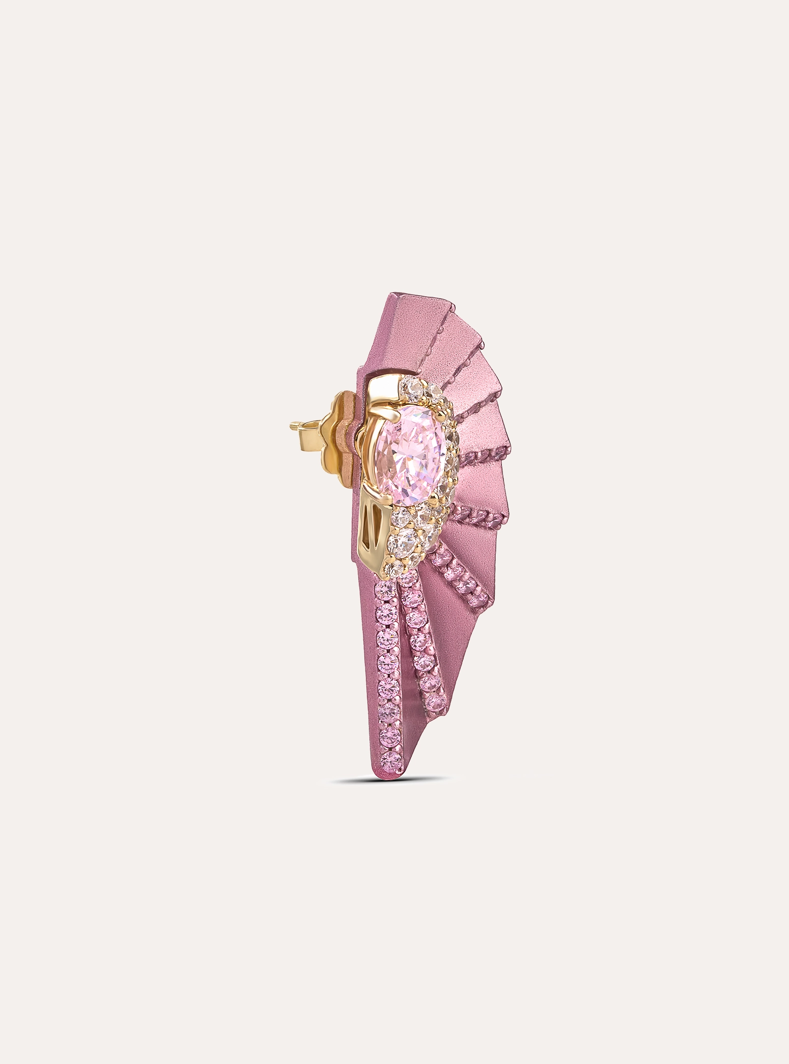 Champagne Fächer Earring