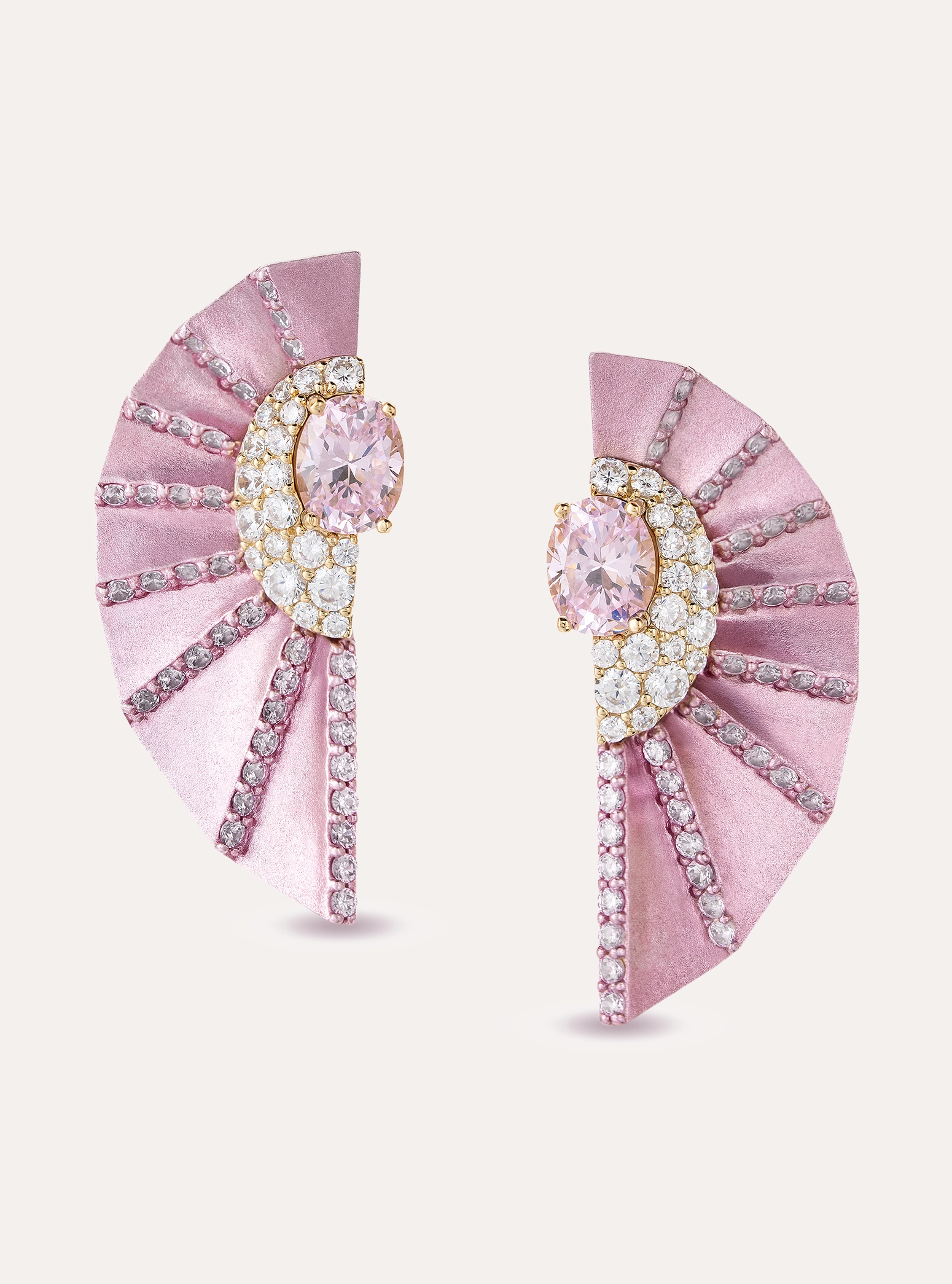 Champagne Fächer Earring