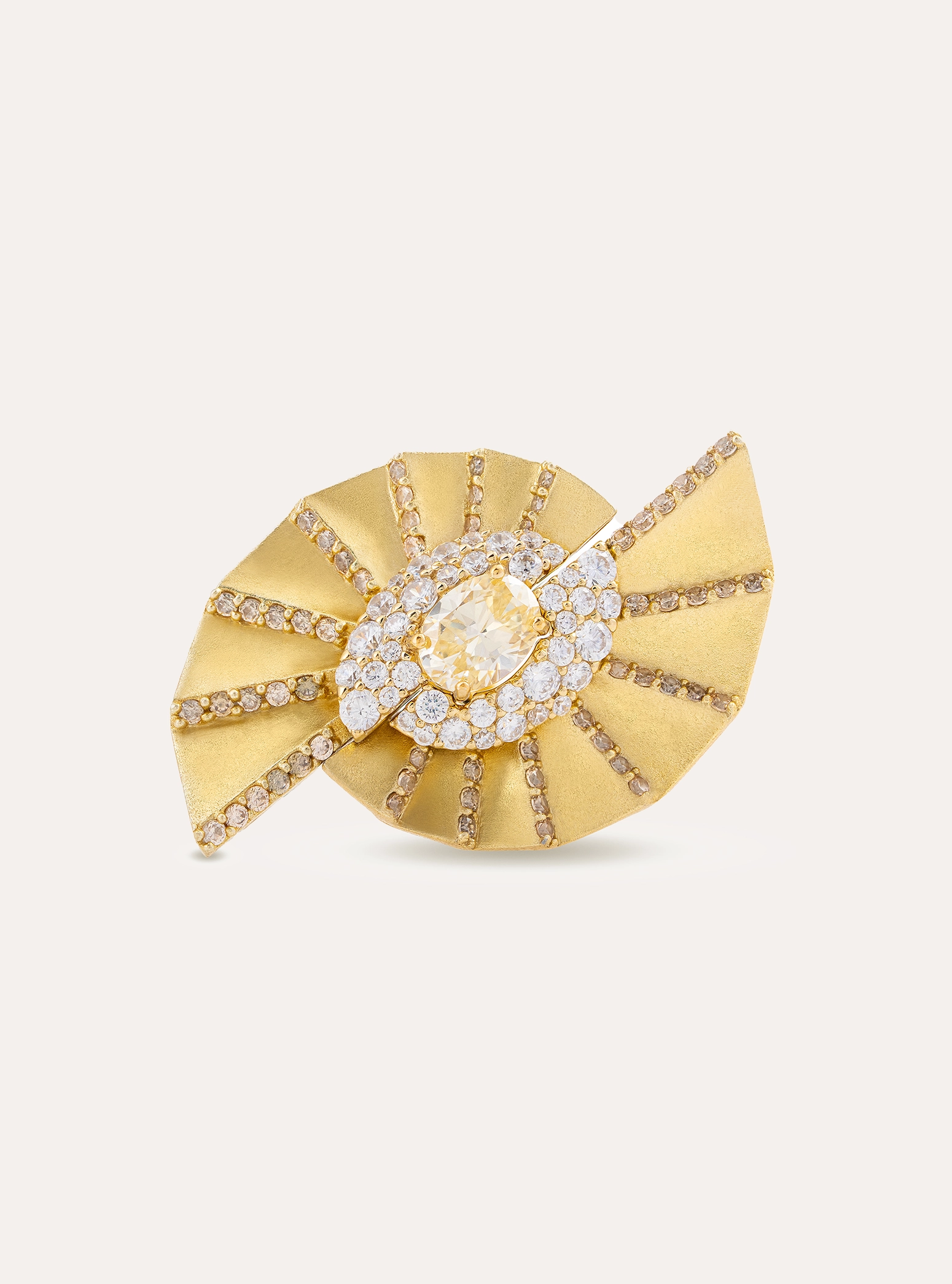 Golden Fächer Ring